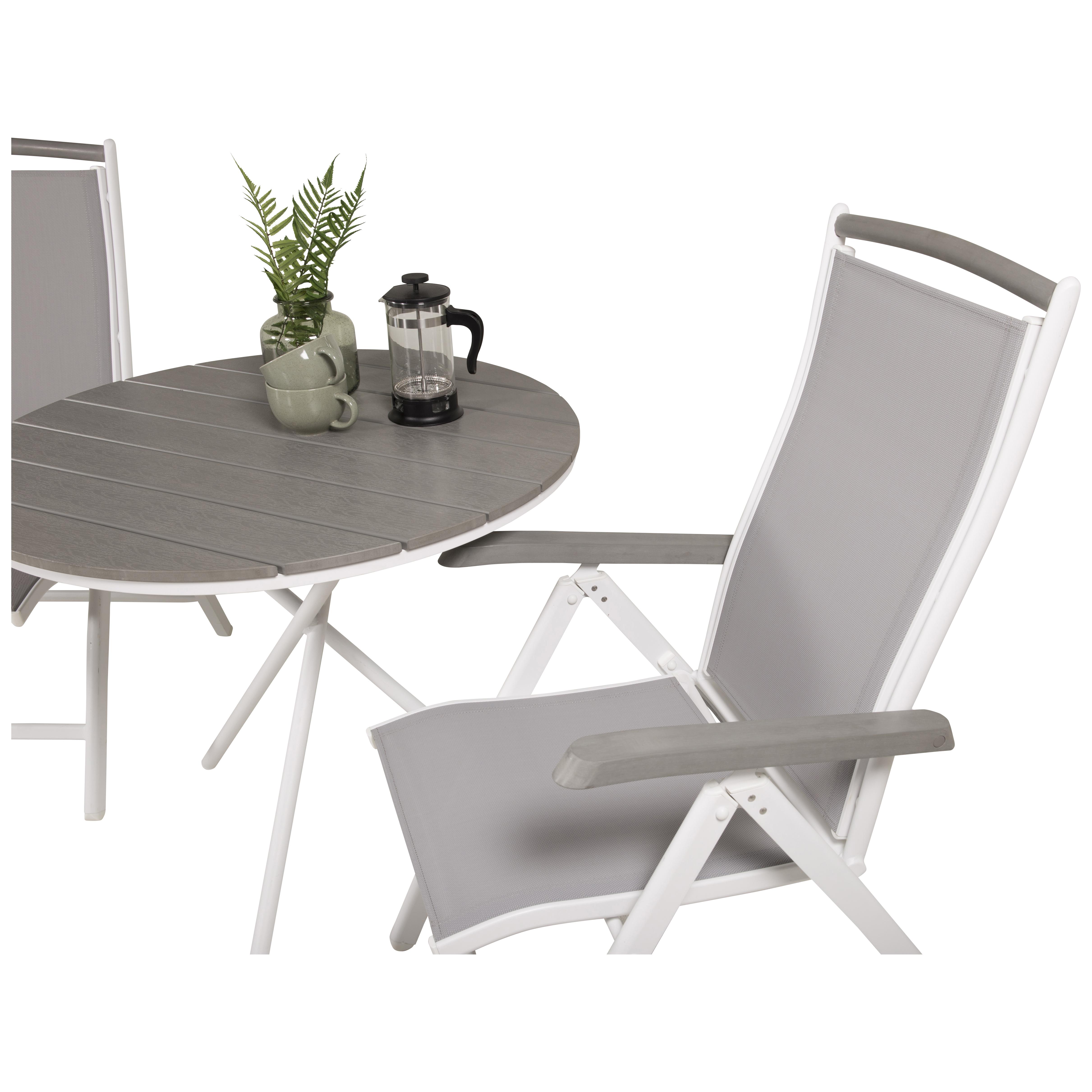 Cafégrupp Venture Home Parma med 2 Albany Stolar