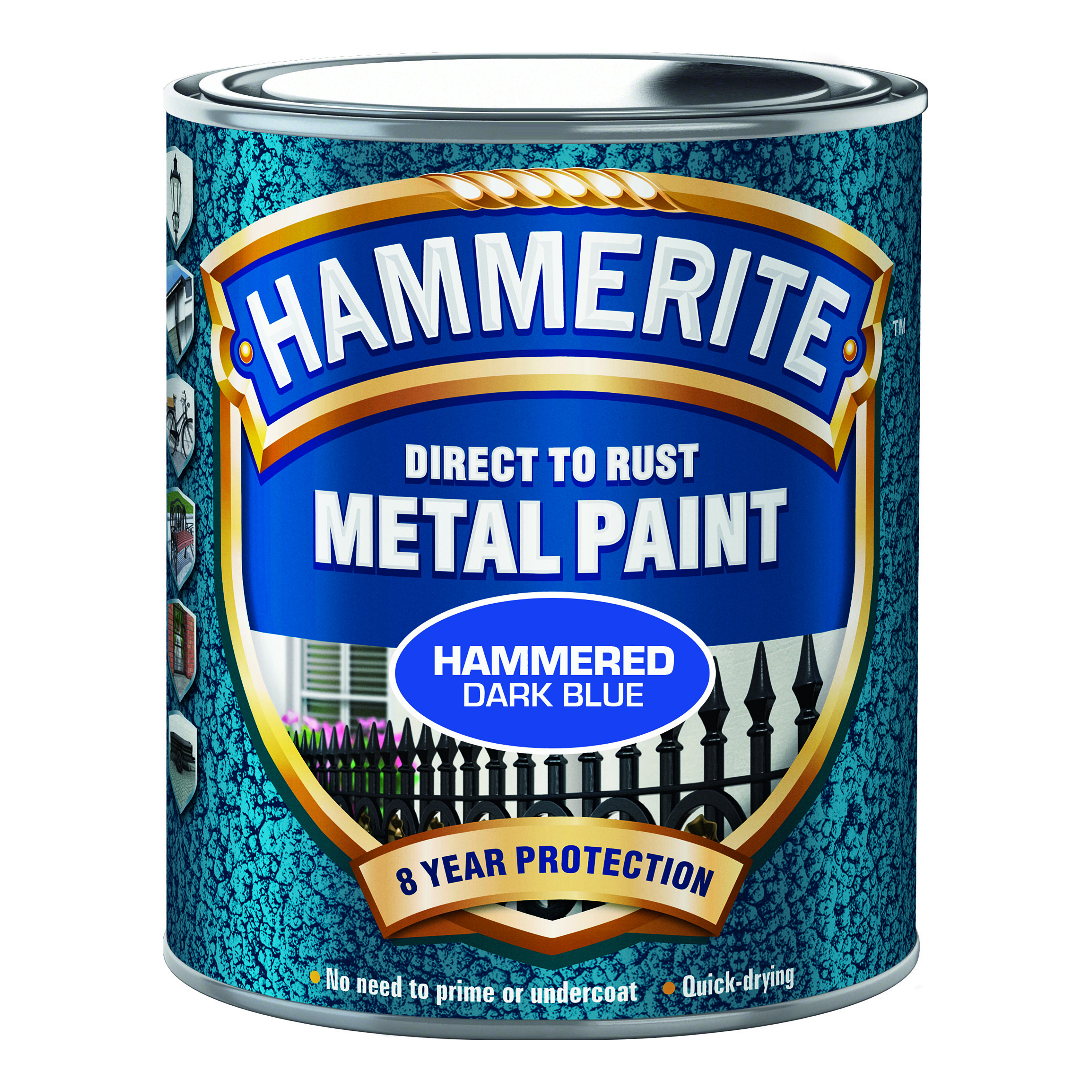 Rostskyddsfärg Hammerite Hammarlack Mörkblå 250ml