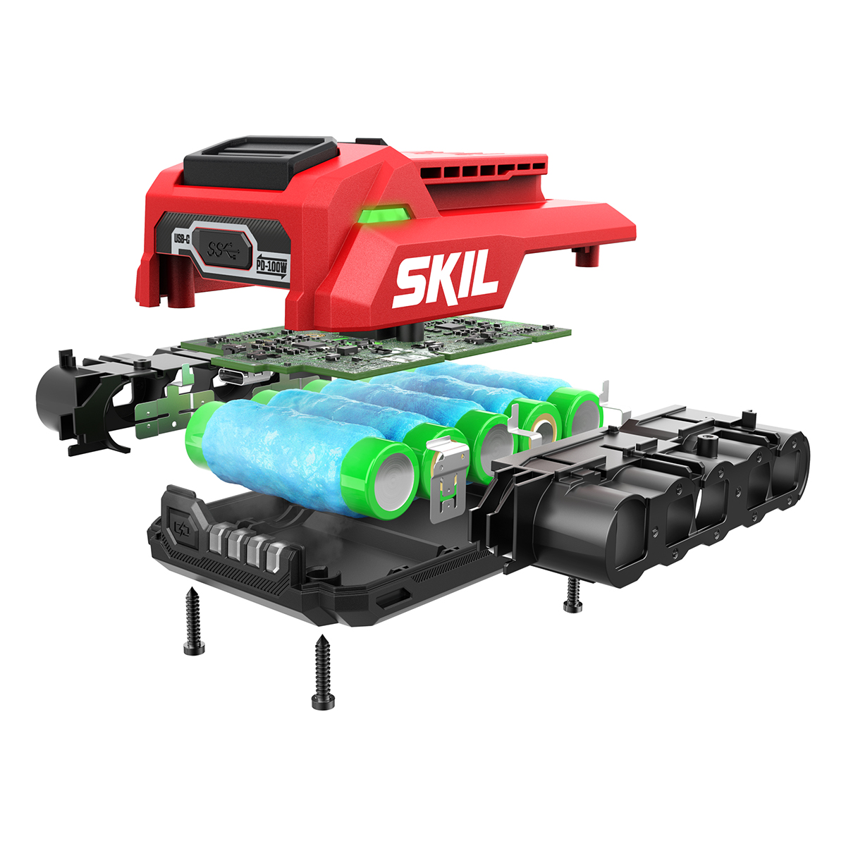 Litiumjonbatteri SKIL 20V PWRASSIST™ Med USB-C 100W