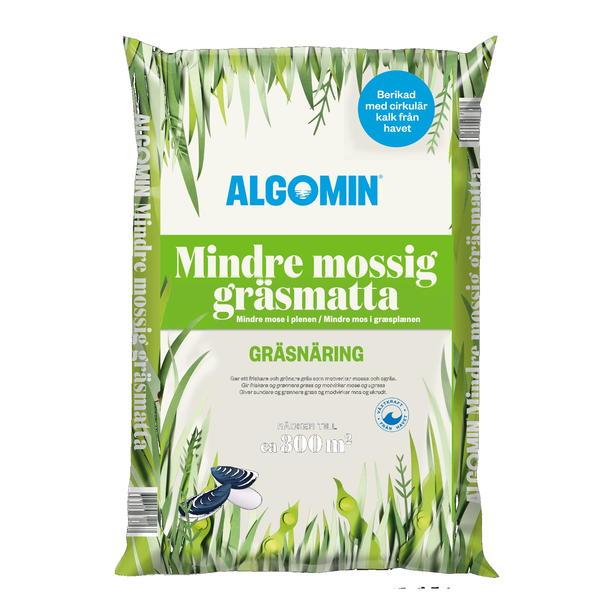 Gräsmattegödsel Algomin Mindre Mossig Gräsmatta 13 Kg