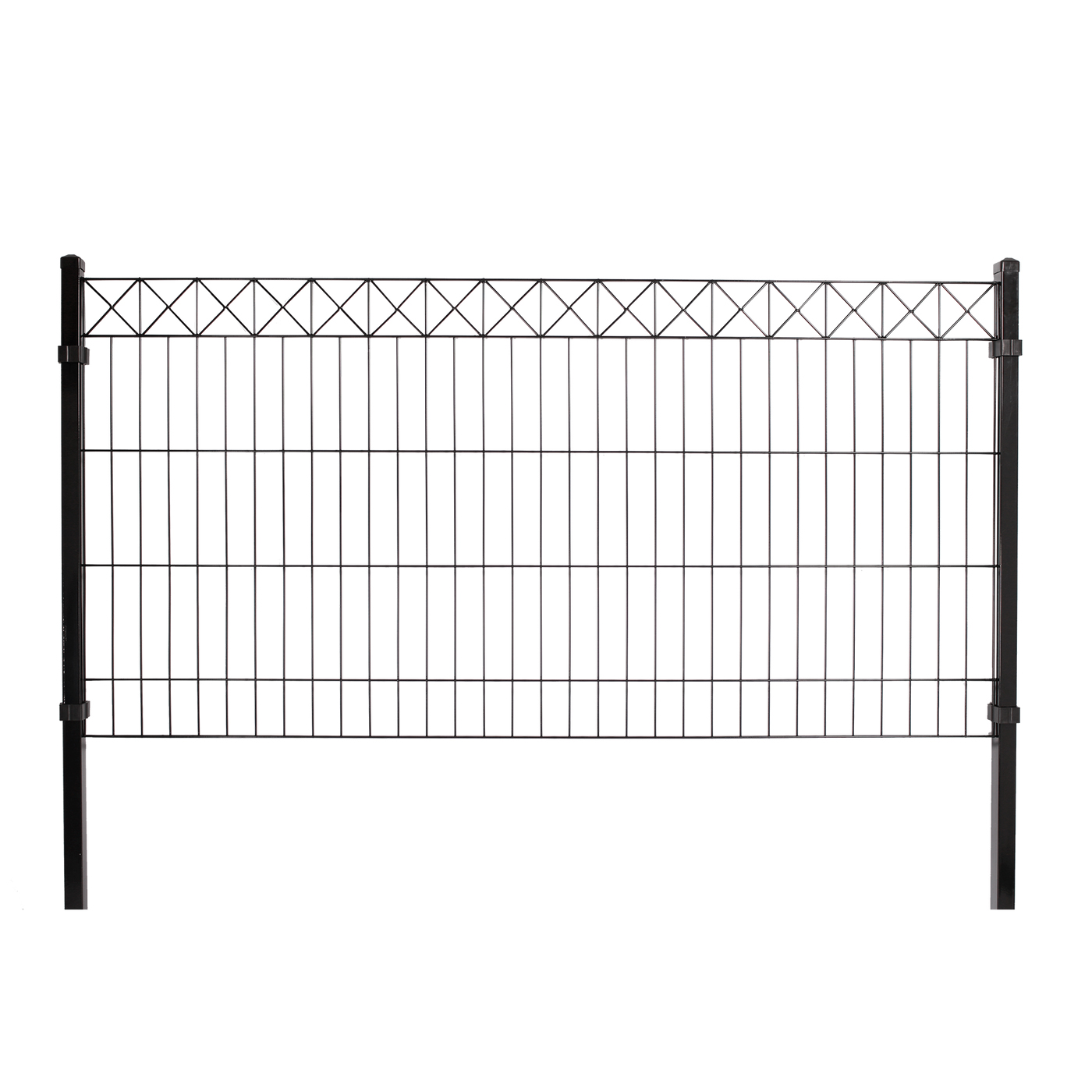 Tilläggsmodul Hortus till Panelstängsel med Deko X Svart