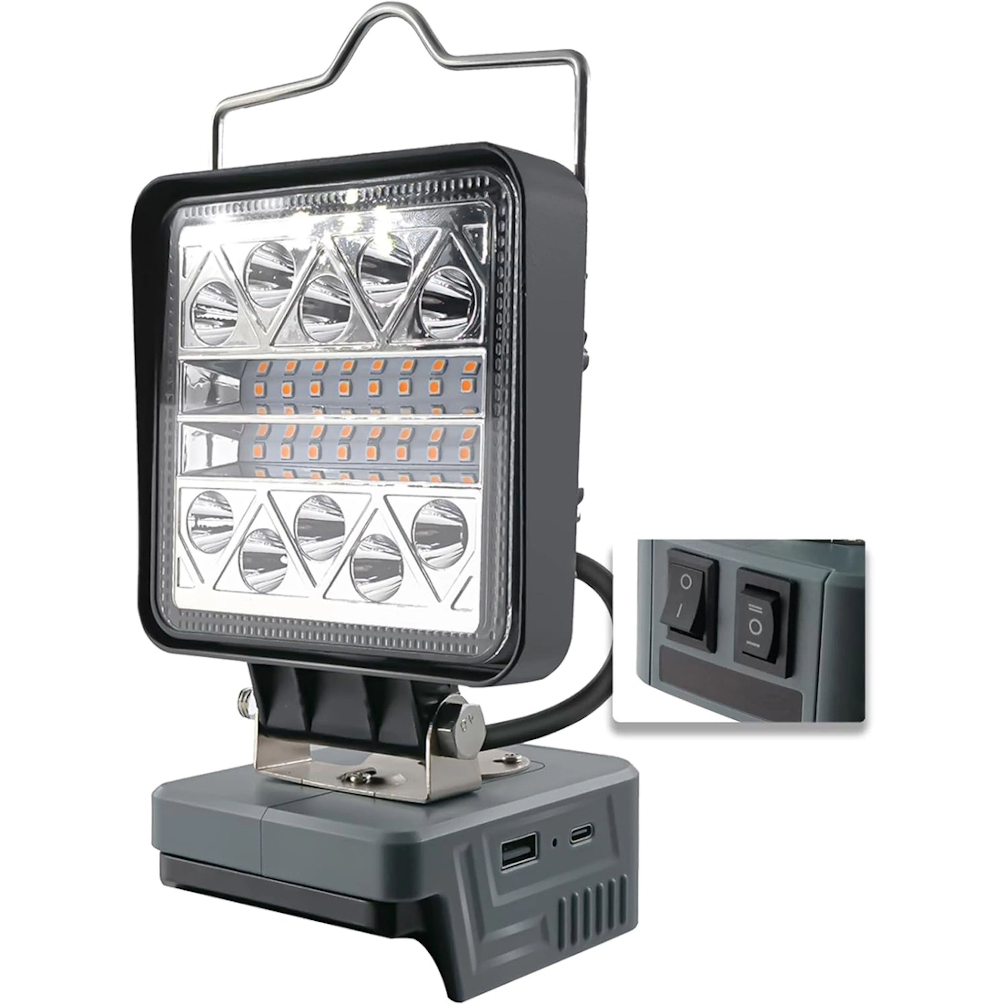 Arbetslampa Japcell LED 800–1800 Lumen För Makita 18V Batteri