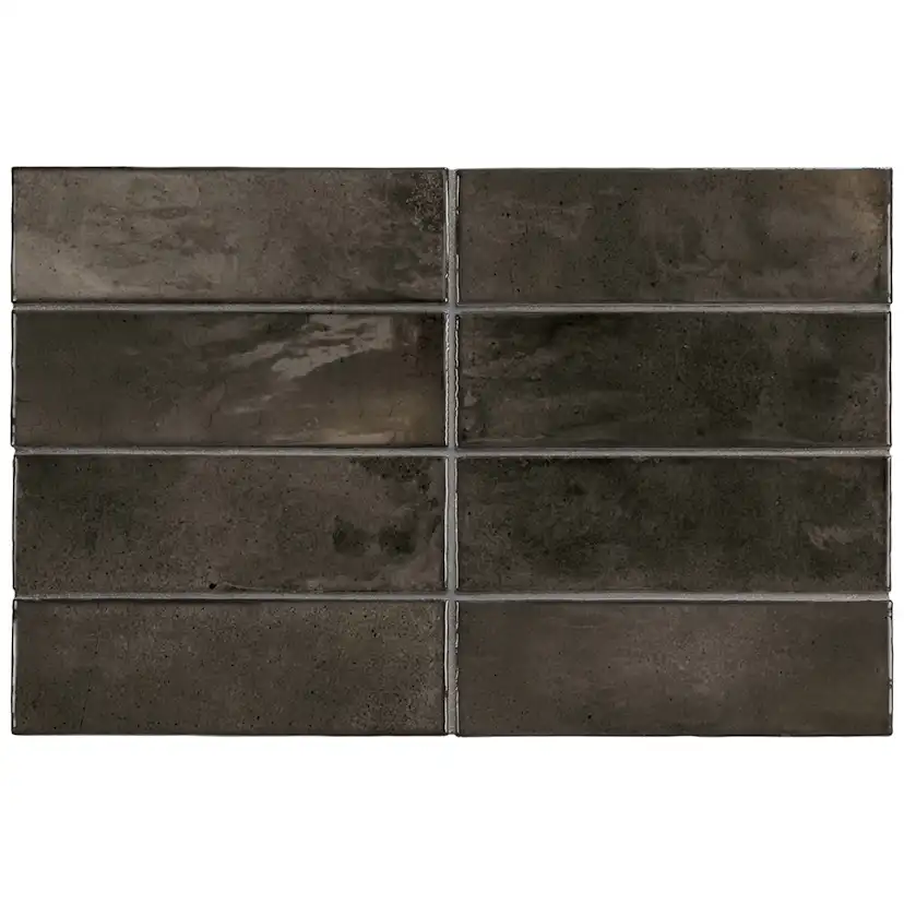Kakel Lhådös Hanoi Black Ash 6,5x20 cm