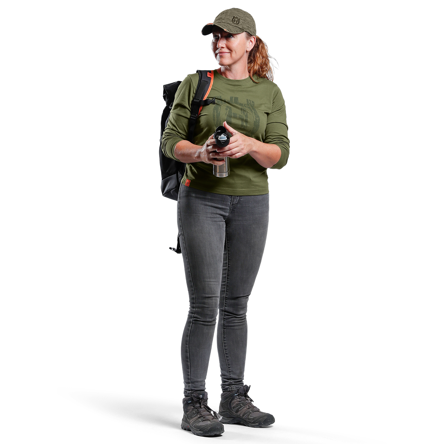 T-shirt Husqvarna Xplorer Barkmönstrad Kamouflage Unisex