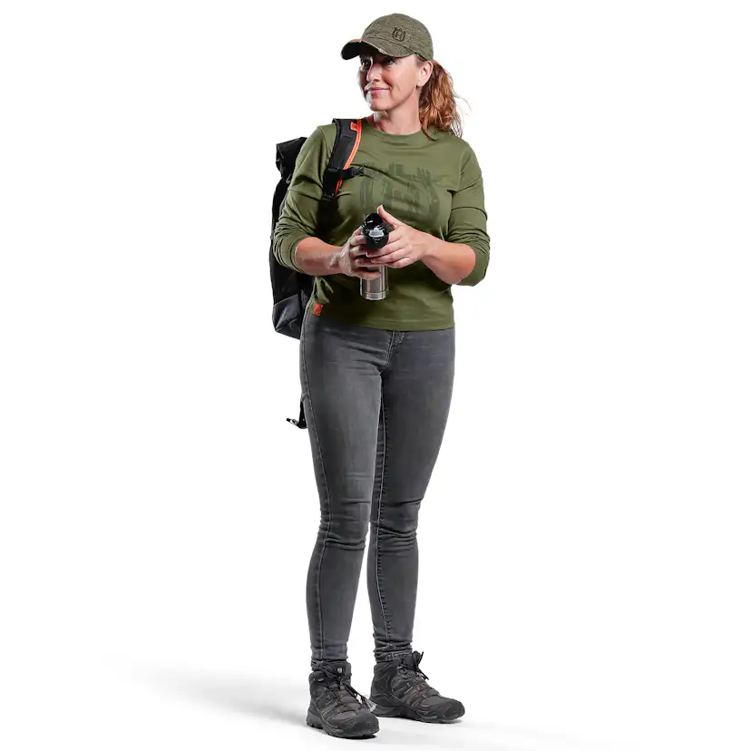 T-shirt Husqvarna Xplorer Barkmönstrad Kamouflage Unisex