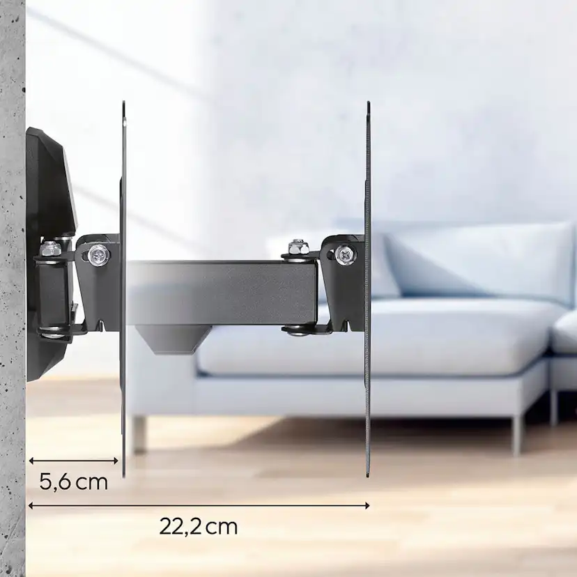 Väggfäste Hama Full Motion VESA Upp Till 200x200 48 tum Svart