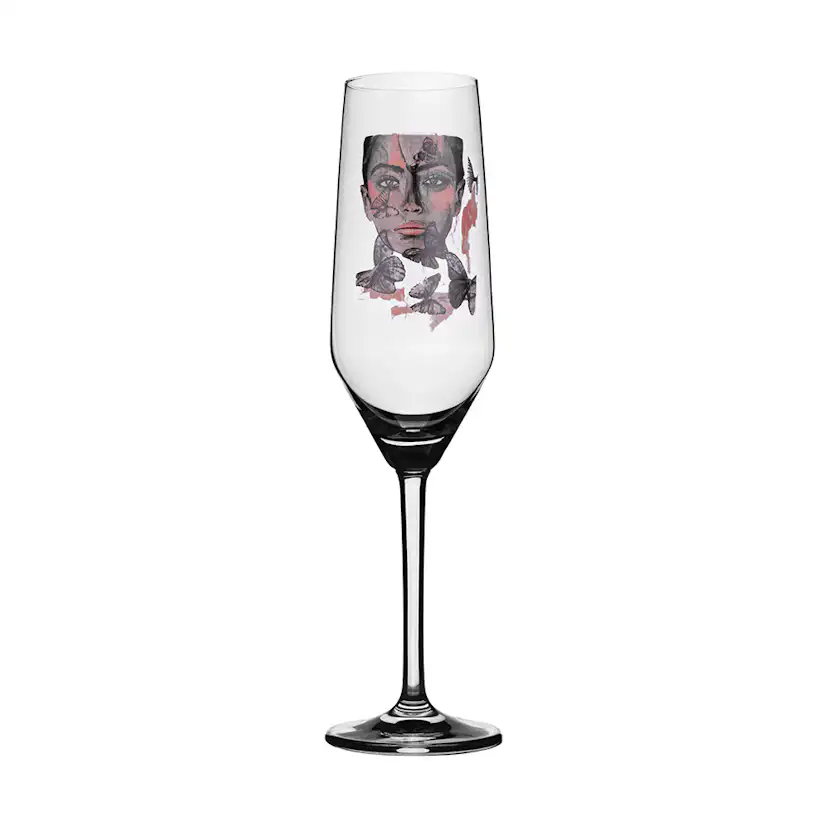 Champagneglas Carolina Gynning Butterfly Queen