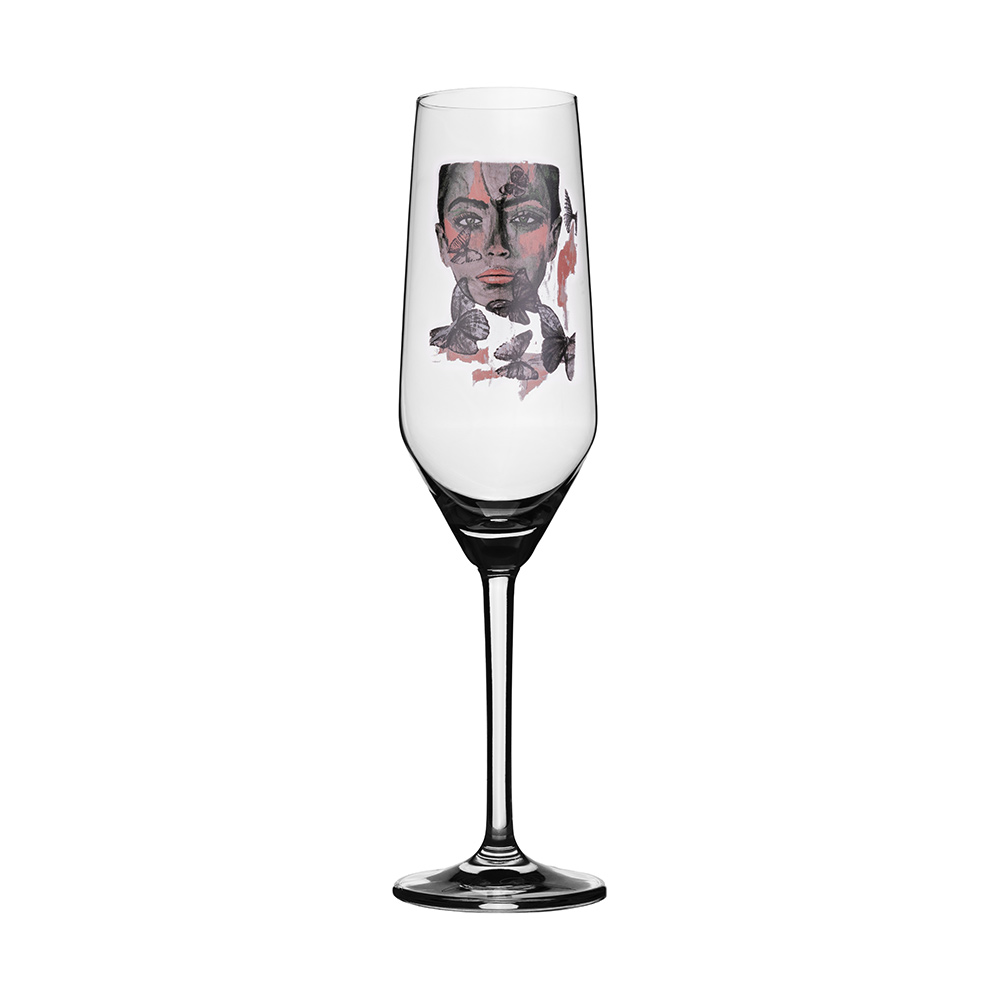Champagneglas Carolina Gynning Butterfly Queen