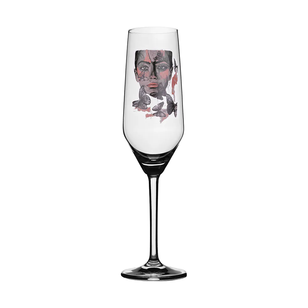 Champagneglas Carolina Gynning Butterfly Queen