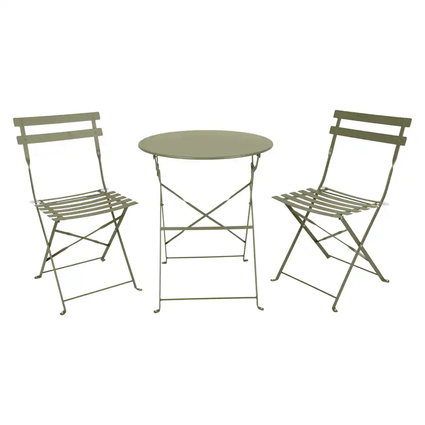 Caféset Outfit Sam 2st Fällbara Stolar med Bord Ø60 cm