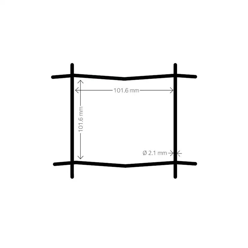 Stängsel Hortus Svart 20x0,9 m Med Maskor 10x10 cm