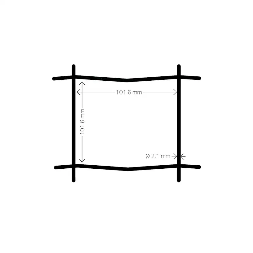 Stängsel Hortus Svart 20x0,6 m Med Maskor 10x10 cm