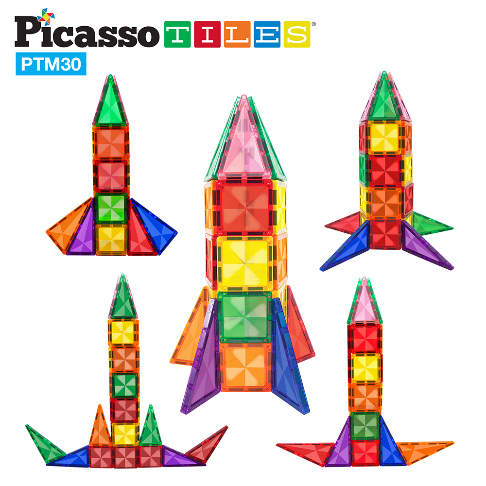 Magnetplattor Picasso Tiles 30 bitar Mini