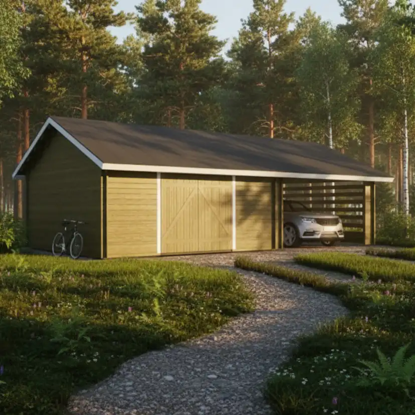 Garage & Carport LP Garden AT30KL (53,9 m²)
