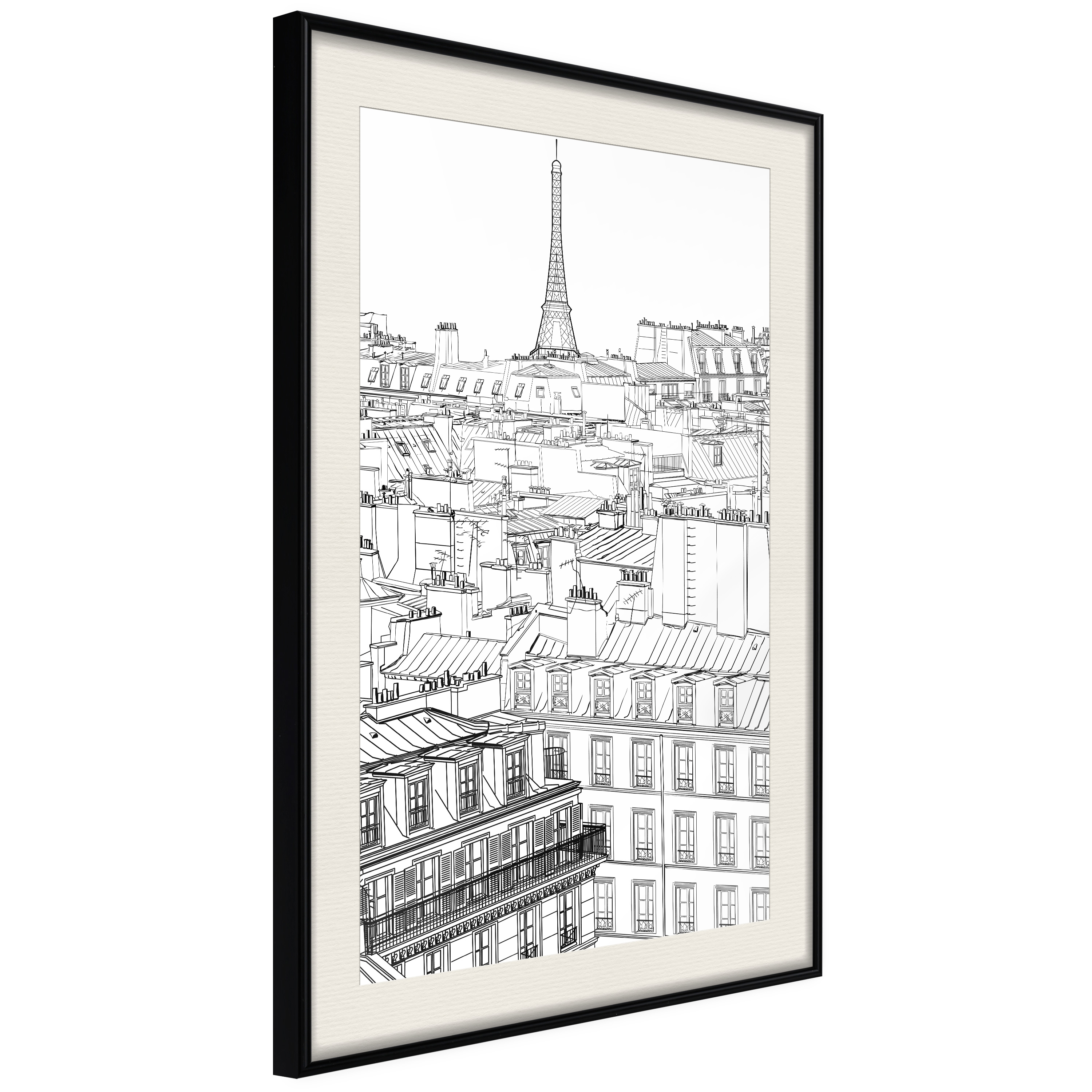 Poster Artgeist Affisch Sketch of Paris