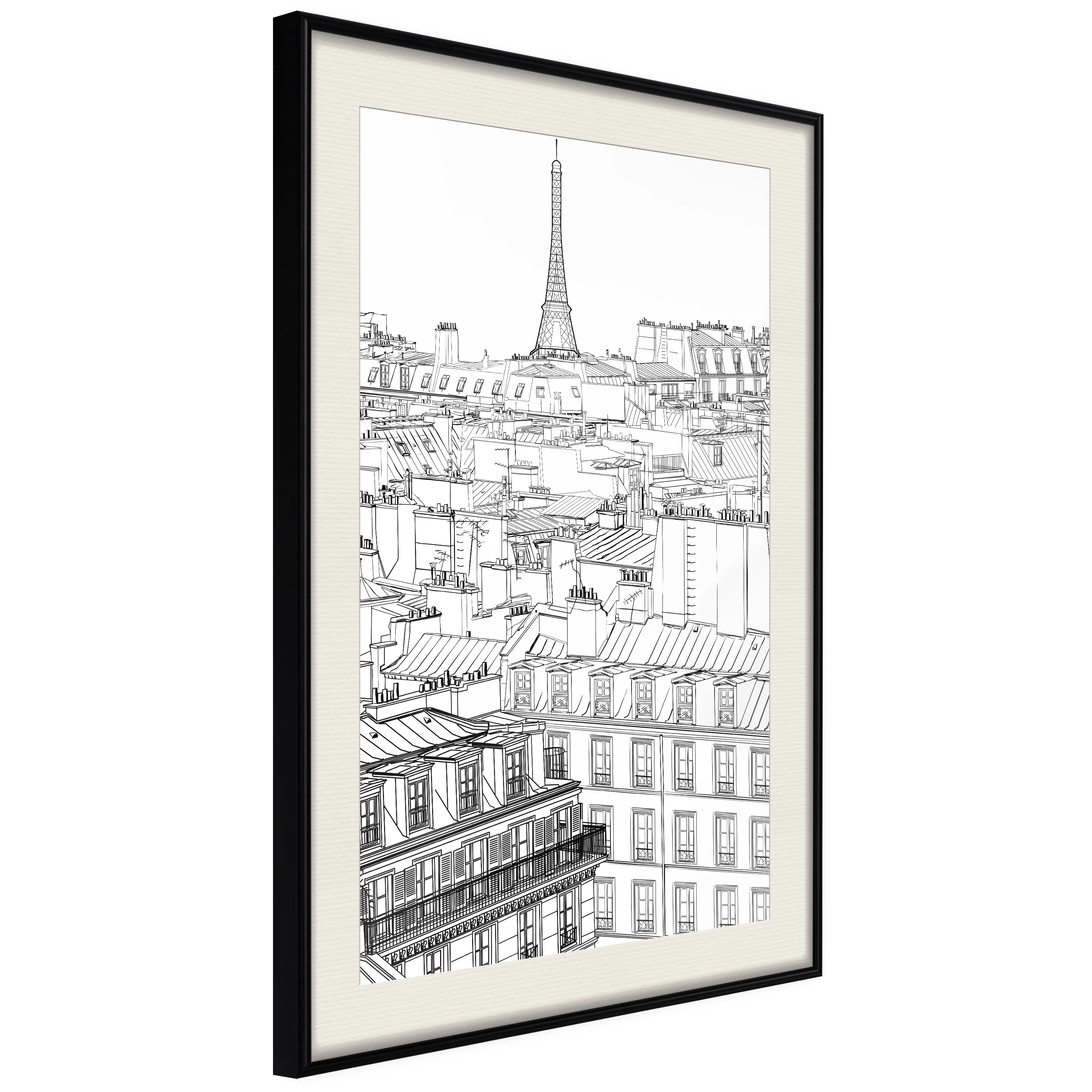 Poster Artgeist Affisch Sketch of Paris