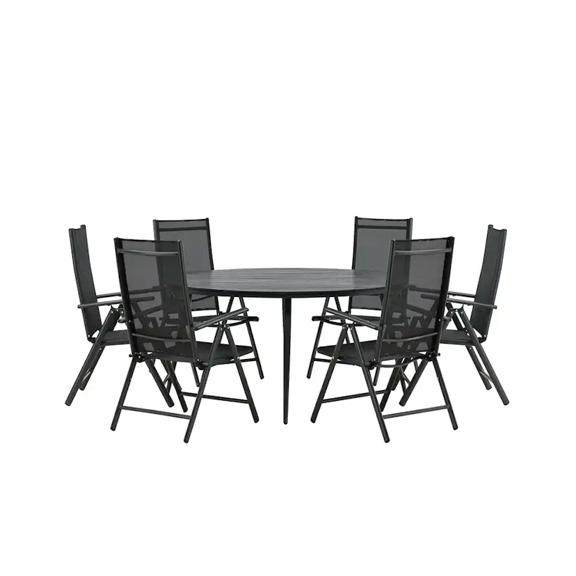 Matgrupp Venture Home Break Ø150 cm med 6 Break Stolar