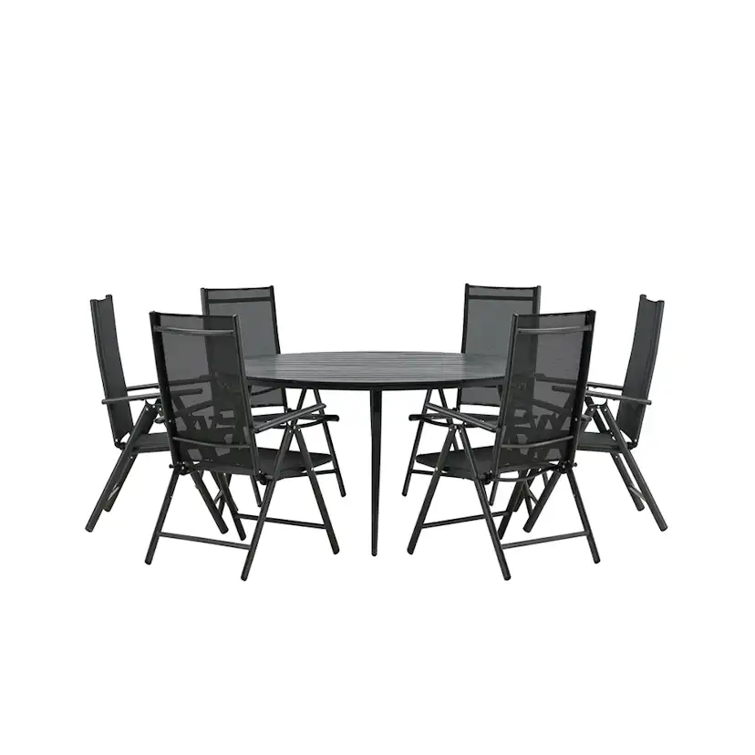 Matgrupp Venture Home Break Ø150 cm med 6 Break Stolar