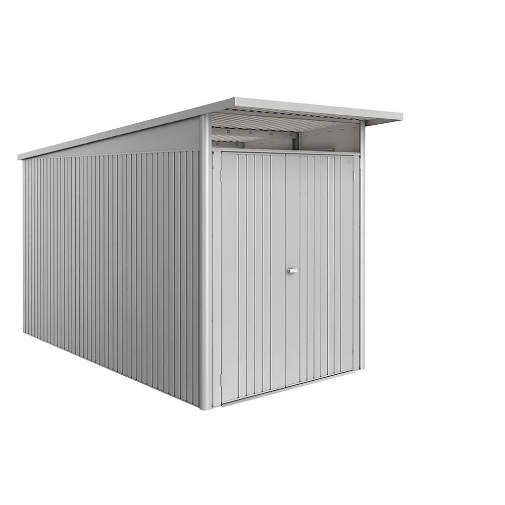 Redskapsbod Biohort Avantgarde Eco A4 Metallic Silver Dubbeldörr
