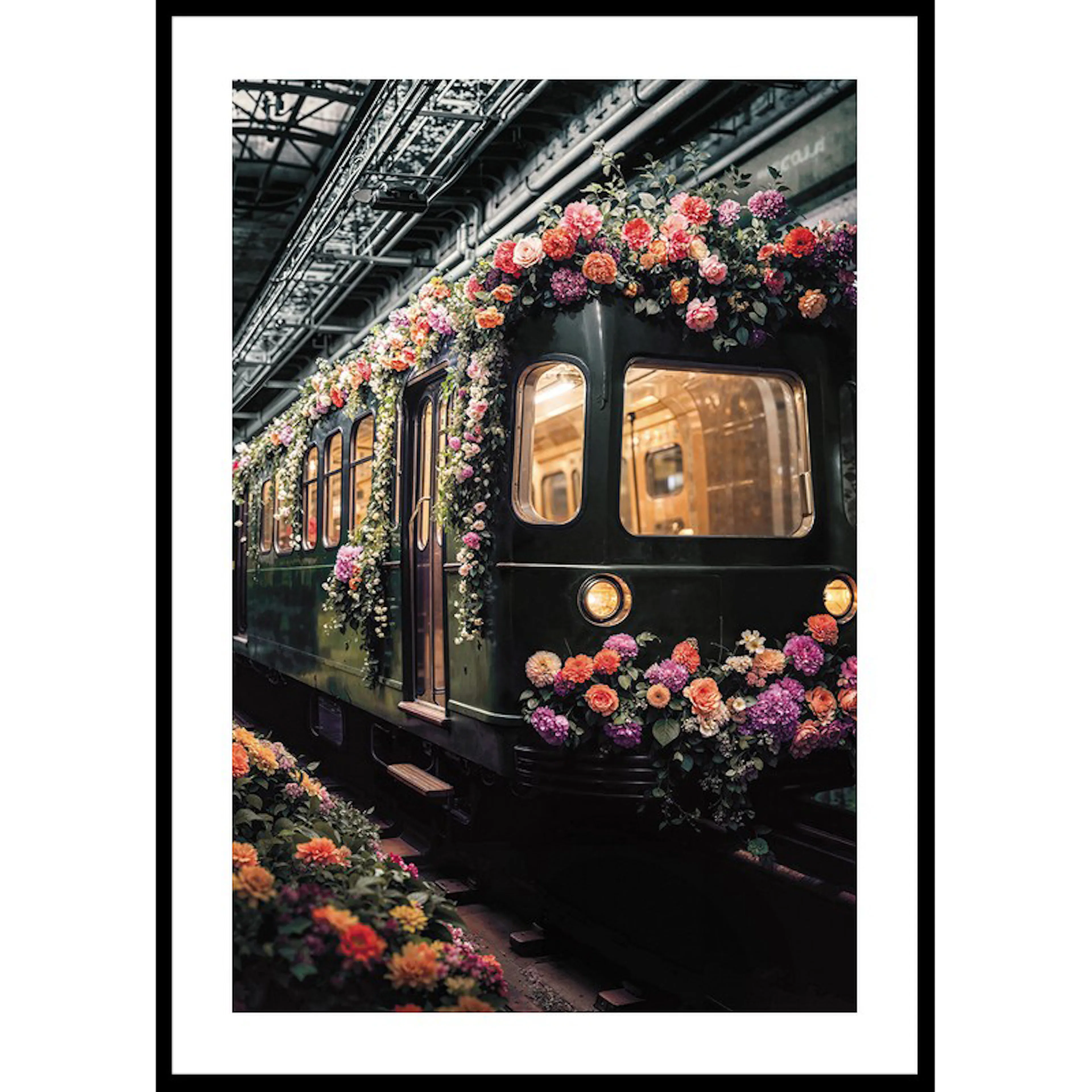 Train En Fleurs 70x100 70x100 cm