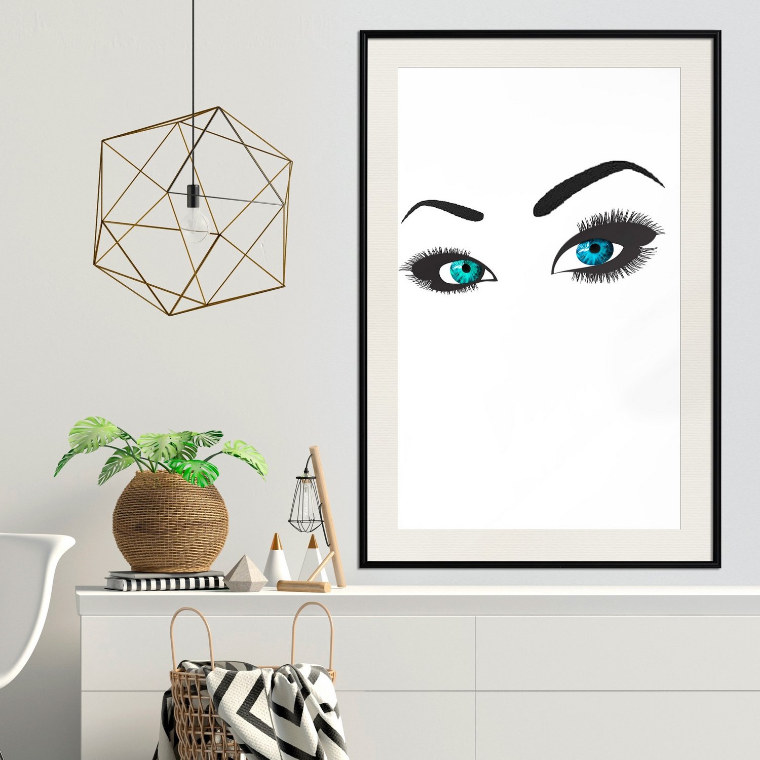 Poster Artgeist Affisch Two-Colored Eyes