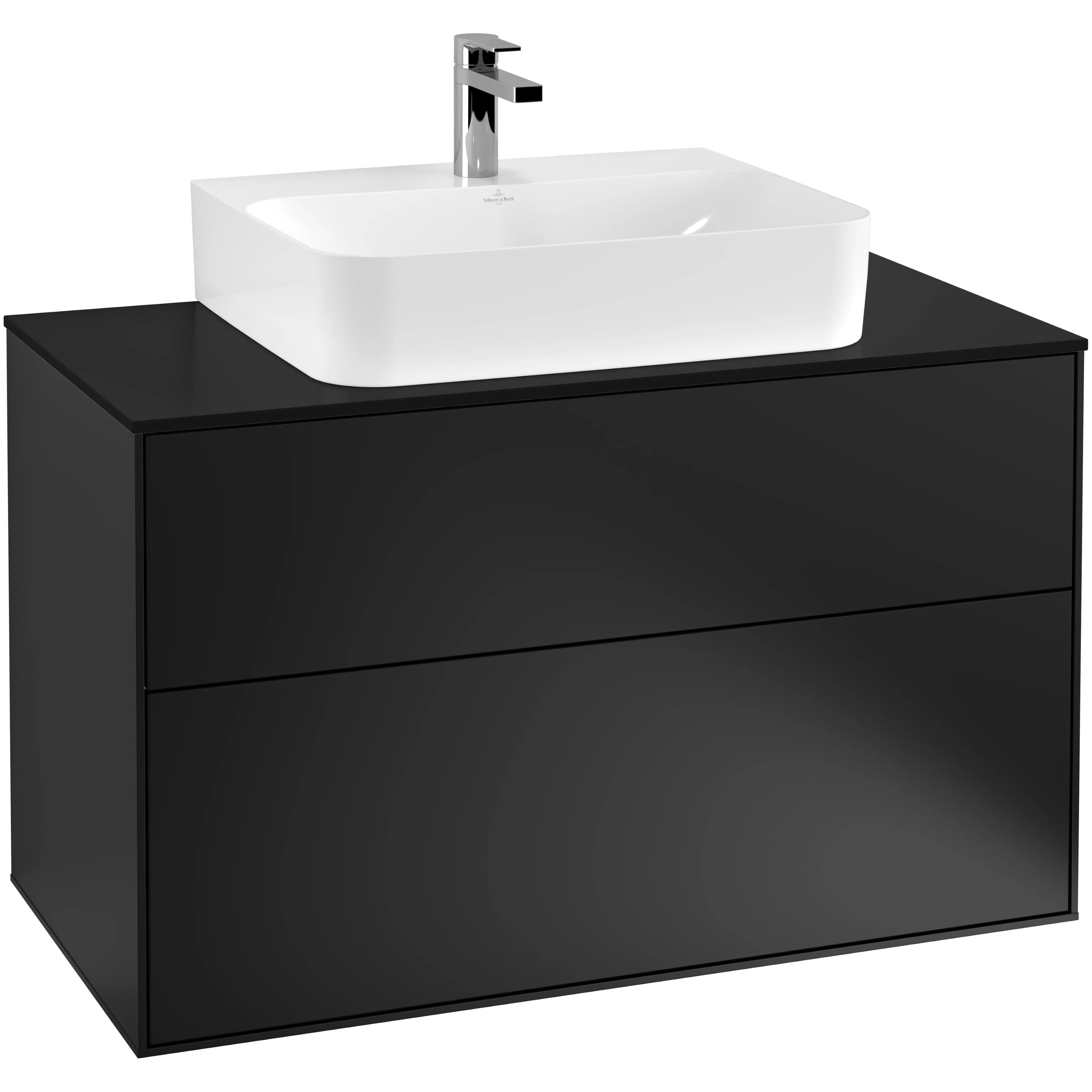Tvättställsskåp Villeroy & Boch Finion med 2 Lådor och Bänkskiva för Centrerat Tvättställ
