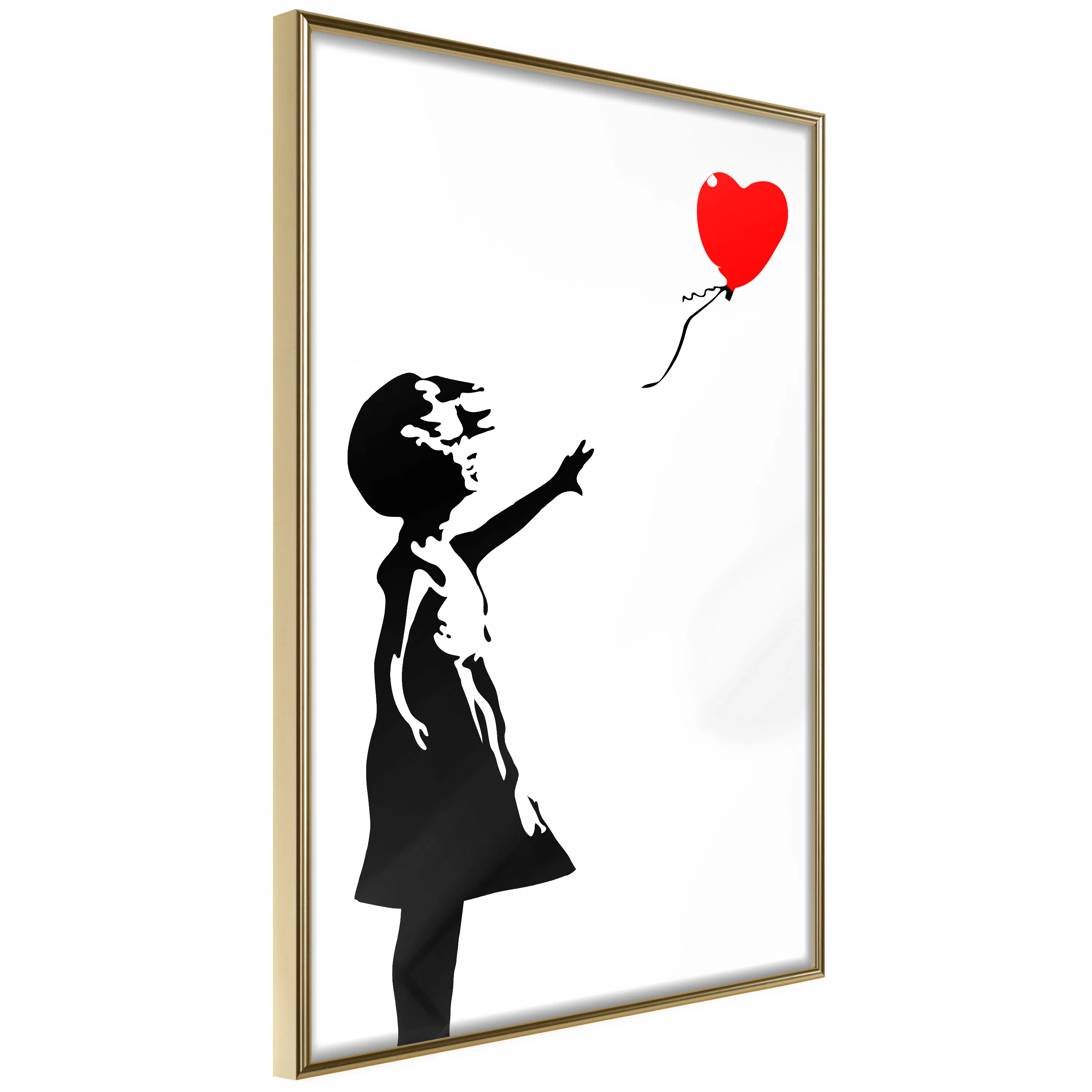 Poster Artgeist Affisch Little Girl with a Balloon