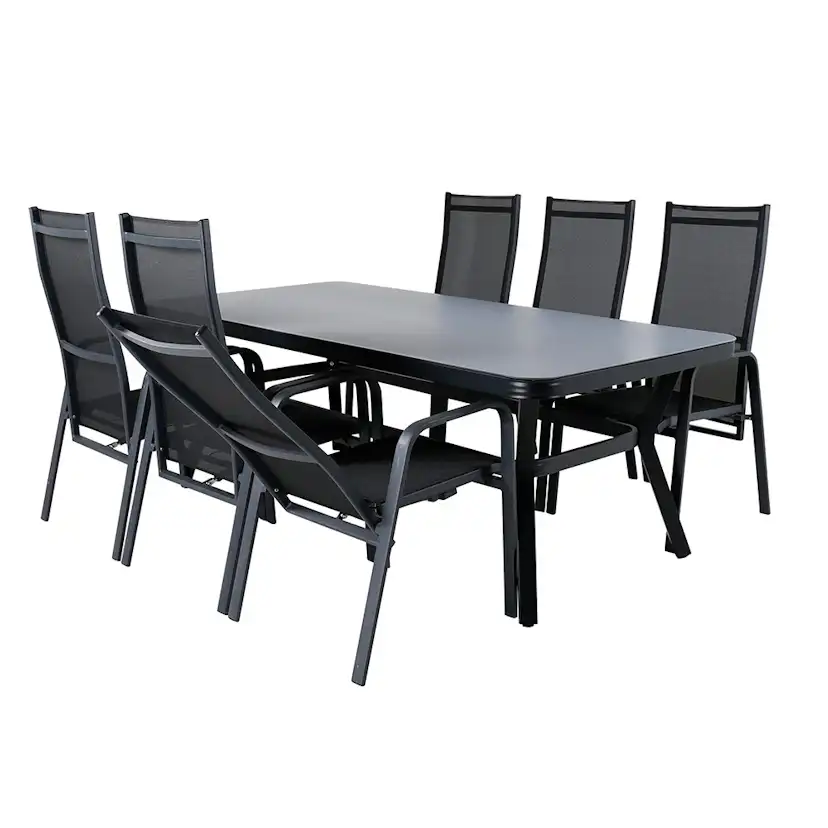 Matgrupp Venture Home Vyn med 6 Curz Matstolar