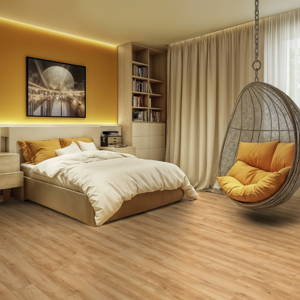 Laminatgolv Tenfors Oak Brown 8 mm, 1-stav