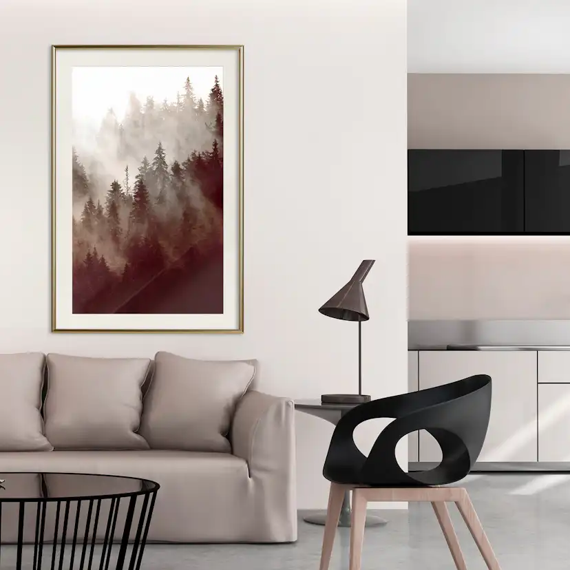 Poster Artgeist Affisch Brown Forest