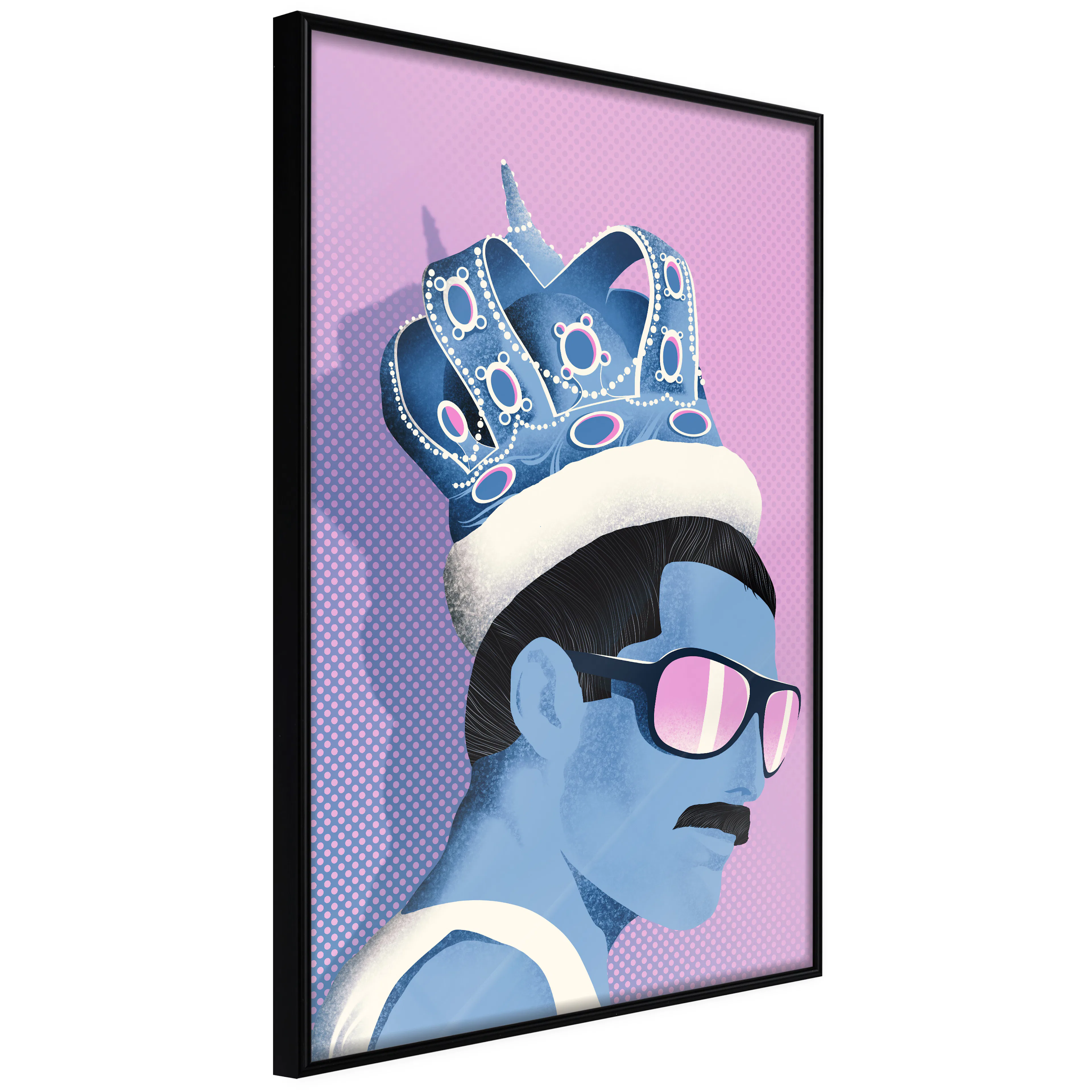 Affisch - Freddie [Poster] 20x30 Svart ram, 20x30 cm