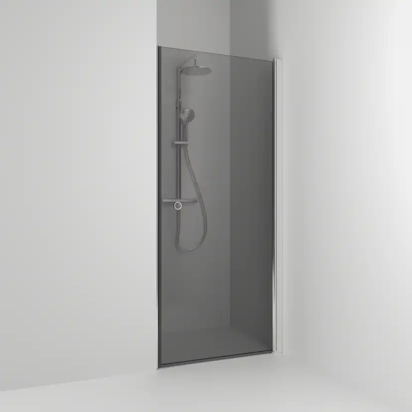 Enisch Rak Skoga HG Bl/Rö 90 Profil: Alu blank, Rökglas, 863x1980 mm
