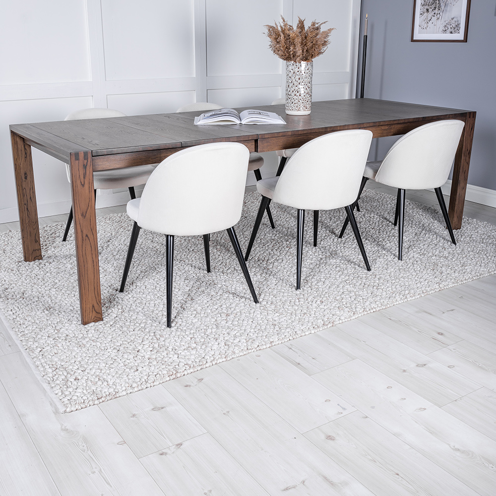 Matgrupp Venture Home Slider med 6 Velvet Stolar
