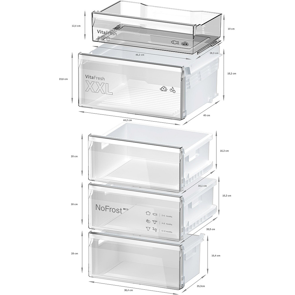 Kyl/Frys Bosch KGN36VXCT Serie 4