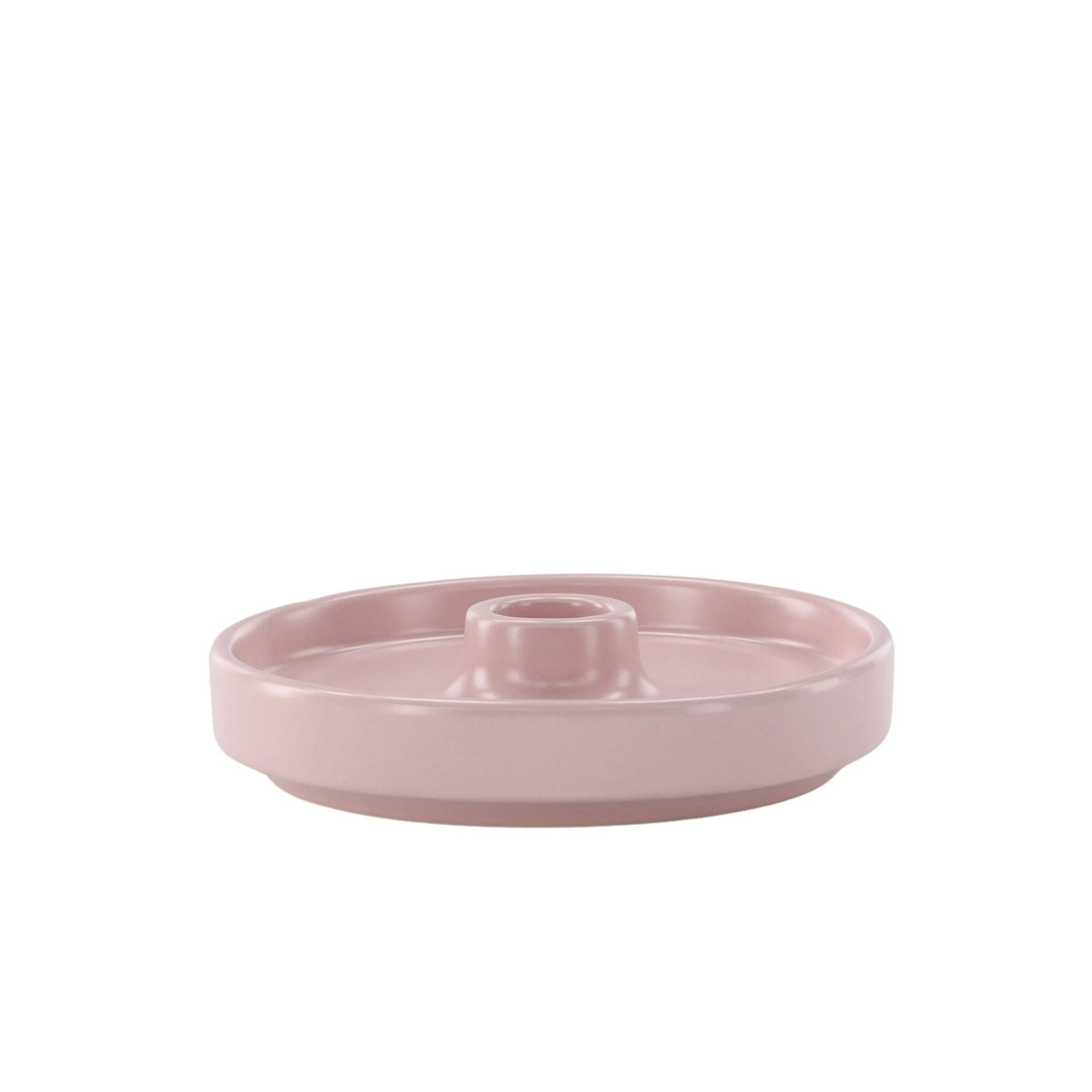 Bette Candlestick - Light Pink - W13*H4cm Ljusrosa