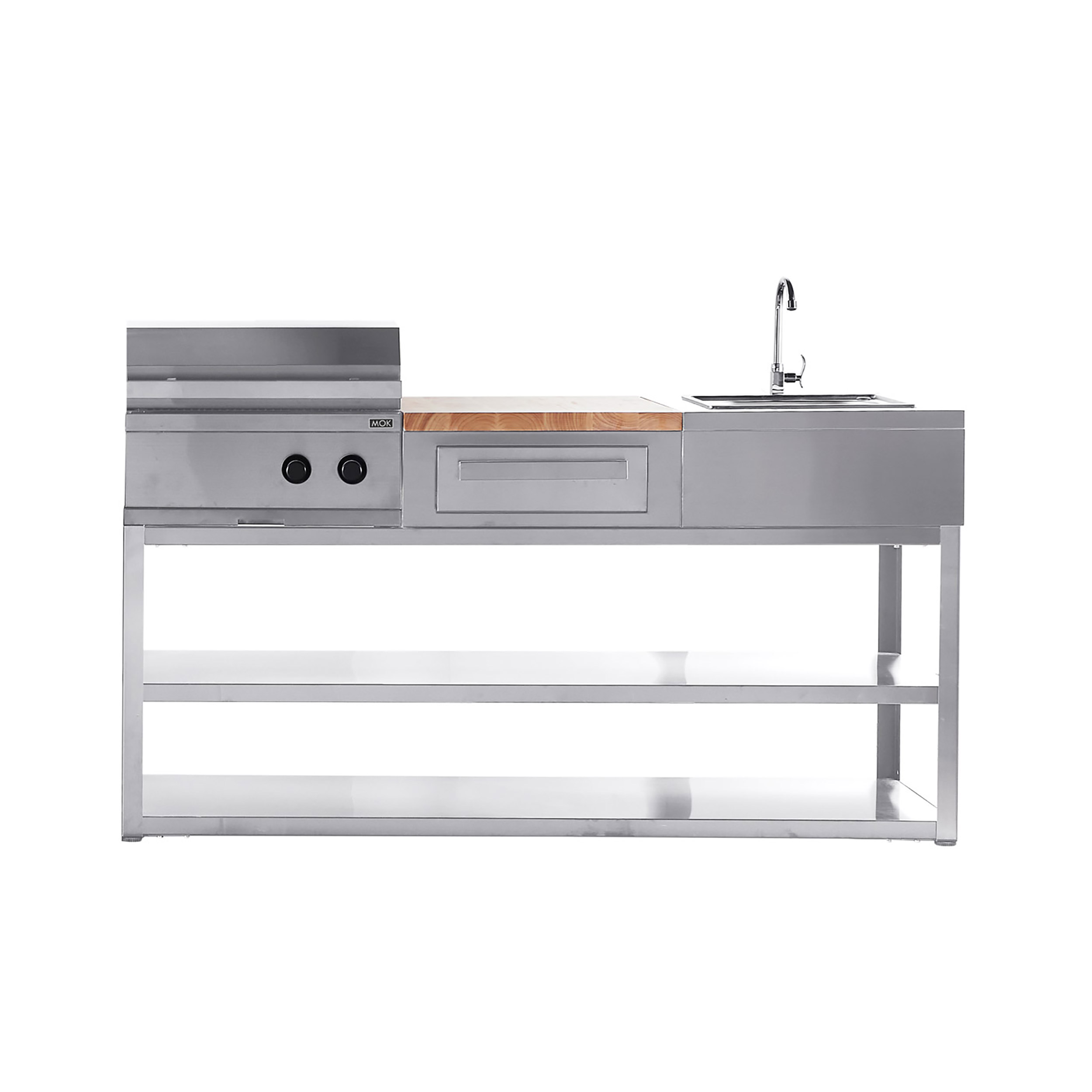 Basmodul MyOutdoorKitchen Nordic Line 180 cm för 3 moduler