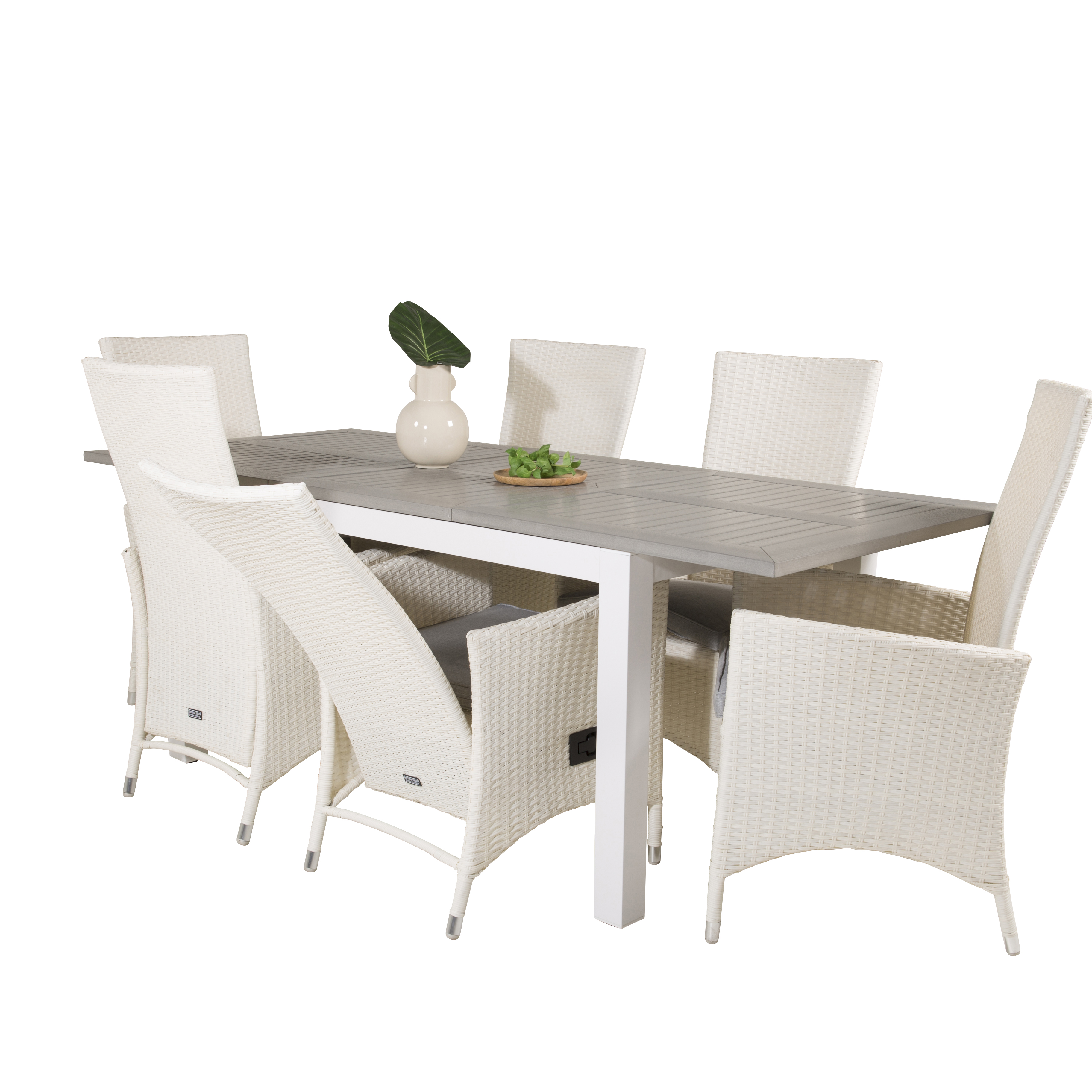 Matgrupp Venture Home Aleyna 160/240 med 6 Pishi Matstolar