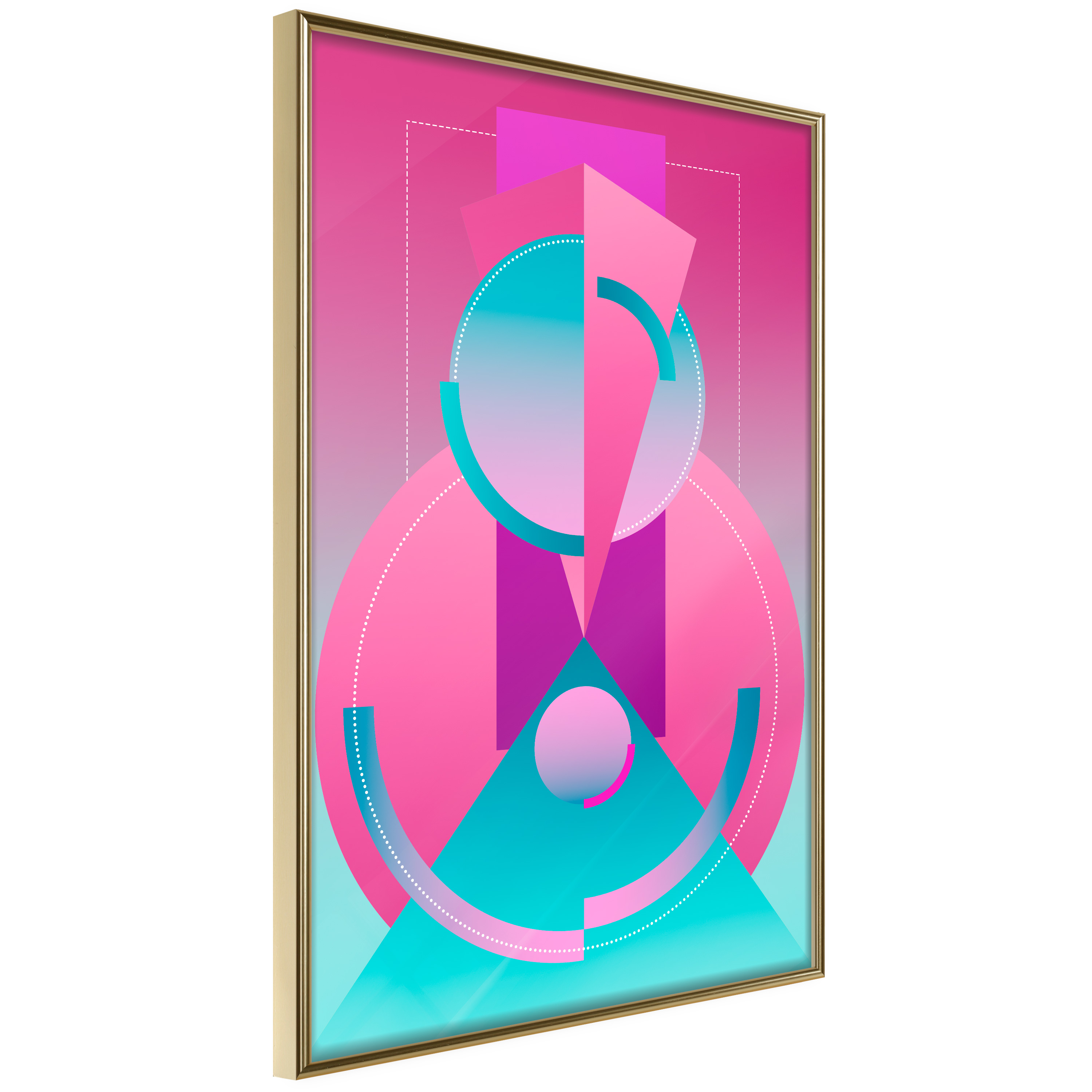 Poster Artgeist Affisch Geometric Locomotive