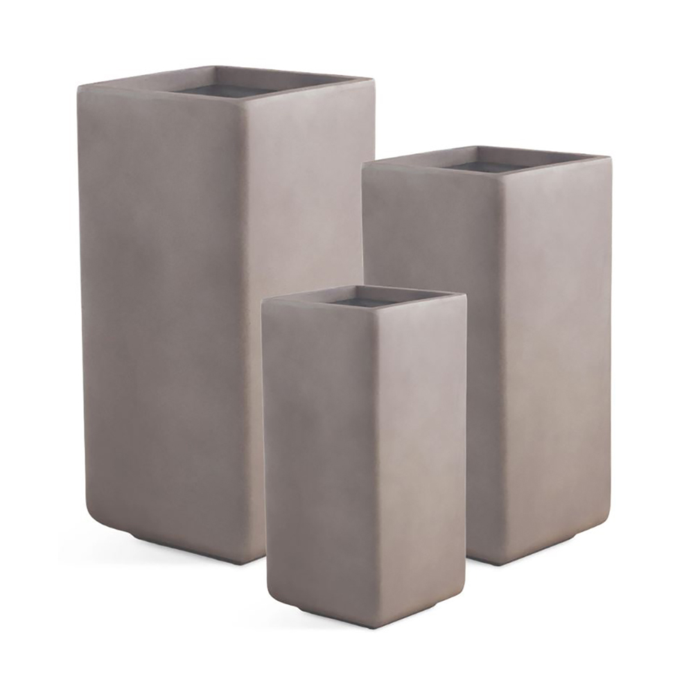 Kruka Lyfco Fyrkantig Hög Brun