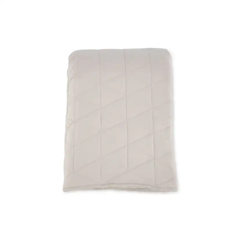 Nilla Bedspread Heavy brushed poly cationic/sherpa - Beige / Beige, Mått: 260x260 cm