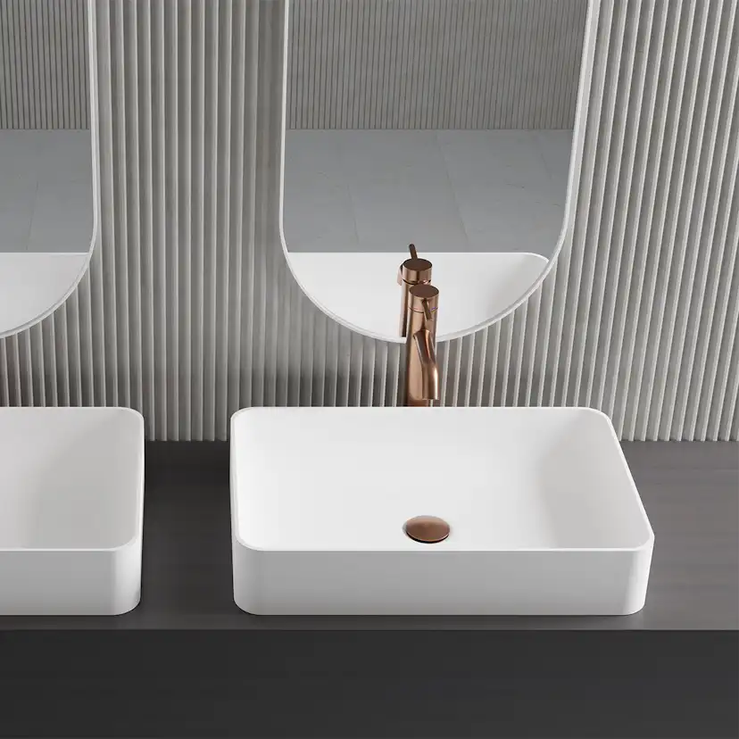 Tvättställsblandare Scandtap Steel Wave High