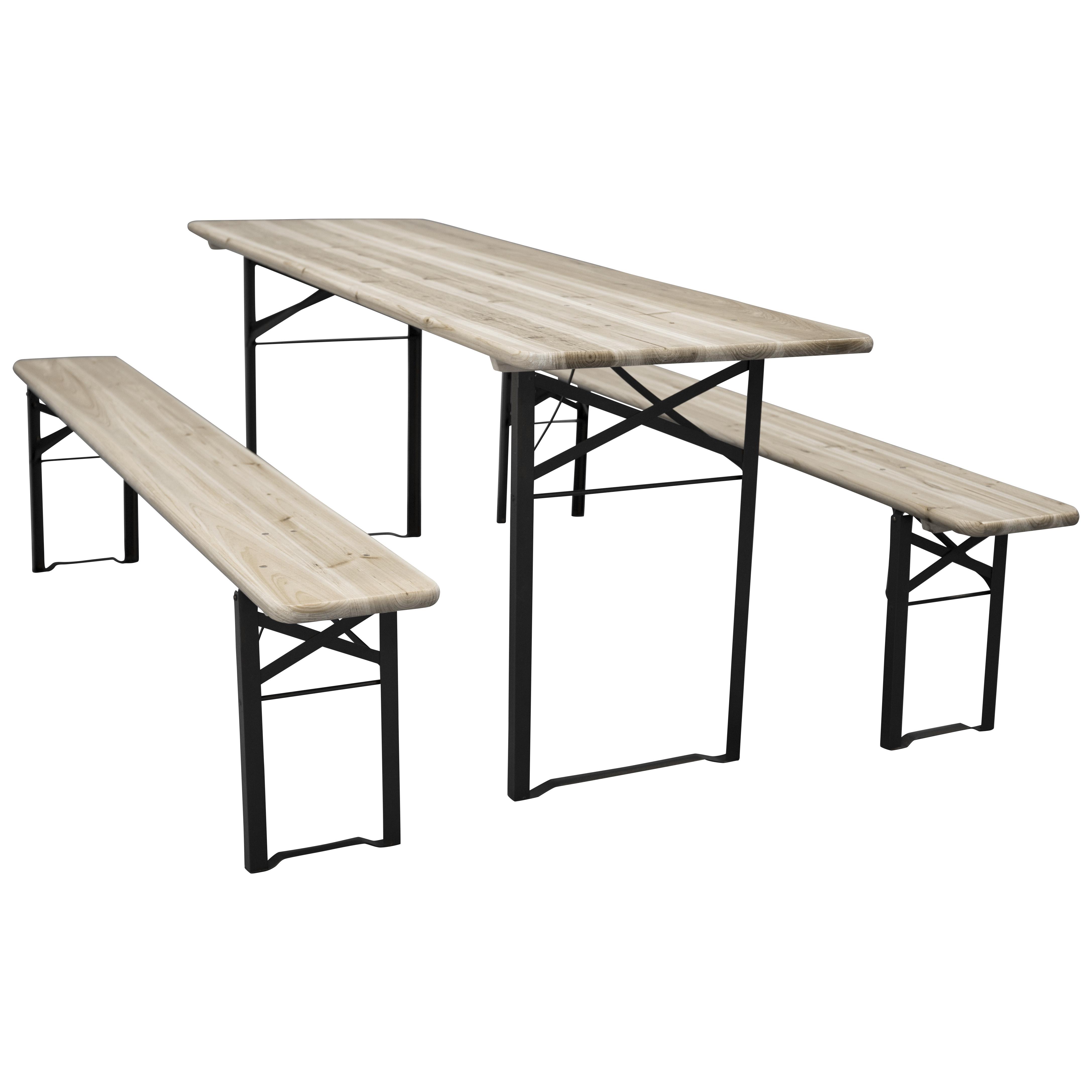 Bänkbord Venture Home Guniess Ihopfällbart Picknickbord med 6 Sittplatser