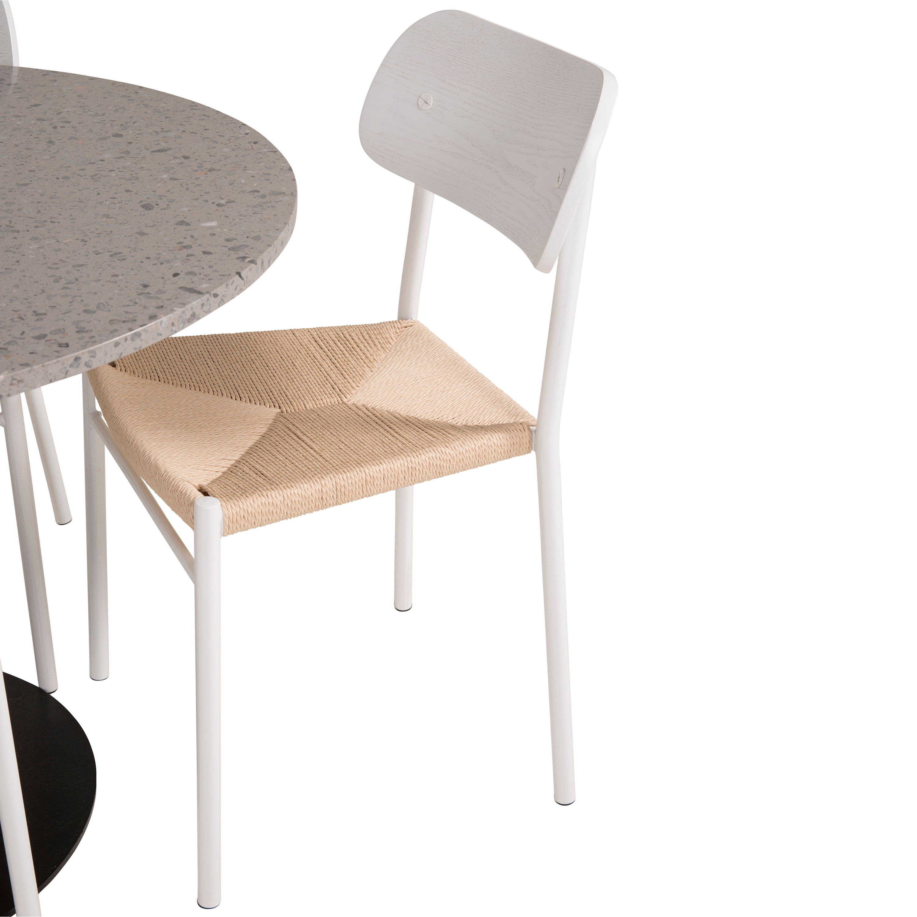 Matgrupp Venture Home Roxanna Grå Bord med 4 Peggy Stolar