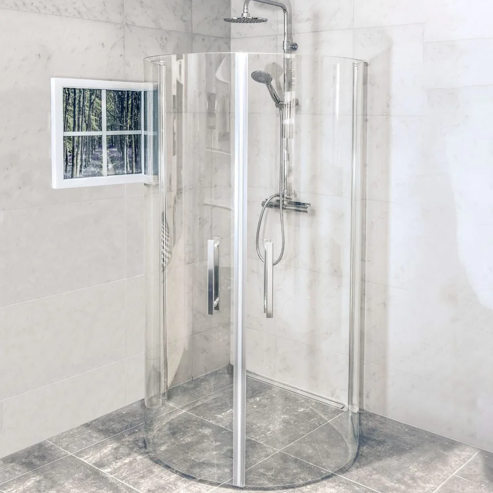 Duschhörn Arrow Free Klartglas 950x950 mm