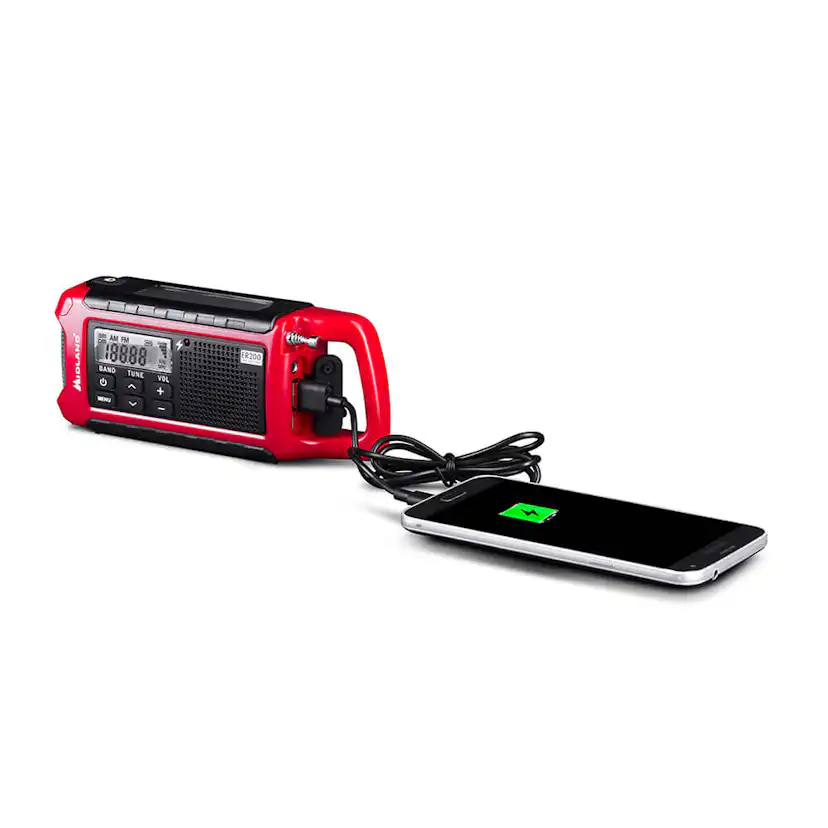 Nödradio Power Bank Midland ER200 Röd/Svart
