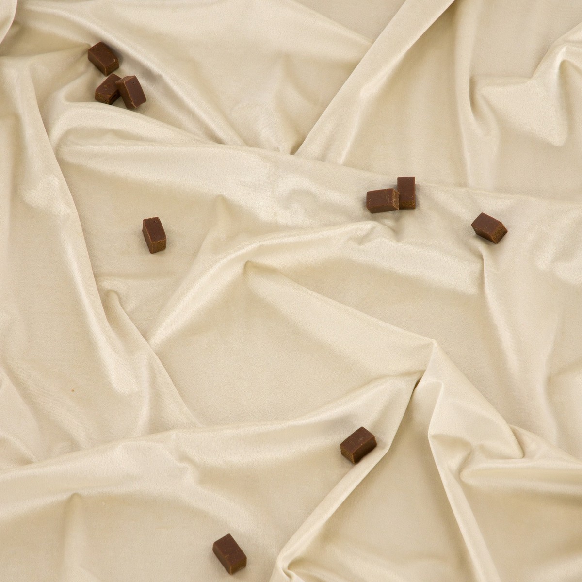 Mary Curtain Polyester/velvet - Beige - 135*250 - Multi band Beige