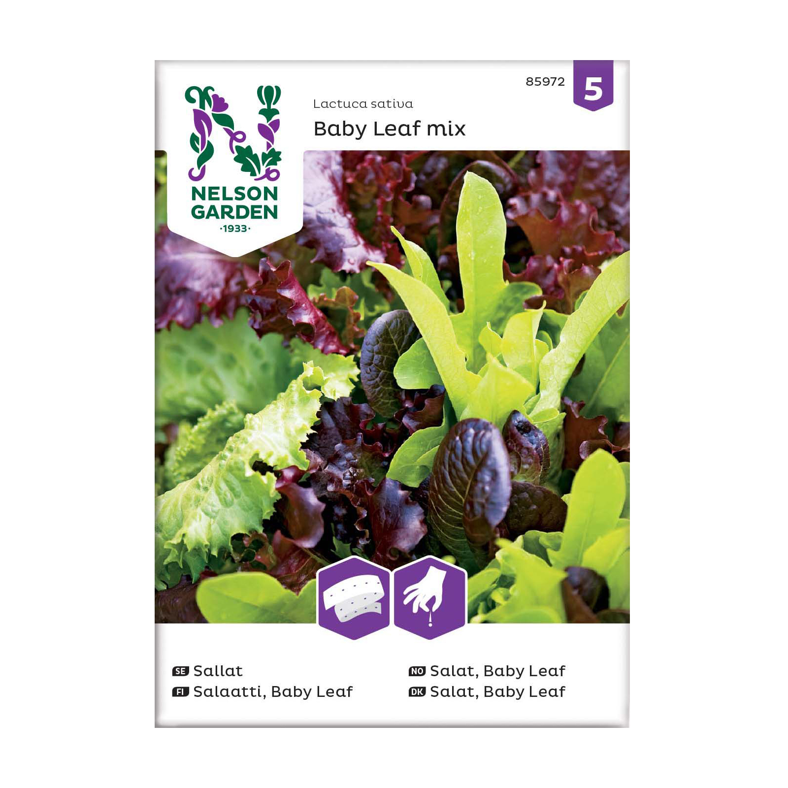 Frö Sallat Baby Leaf Nelson Garden Mix Såband