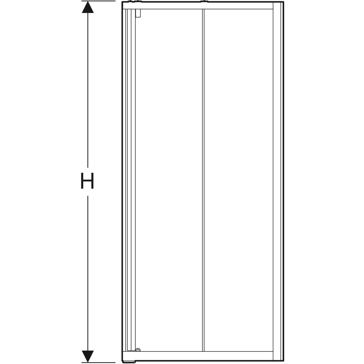 Duschvägg Contura Shower Space Rak