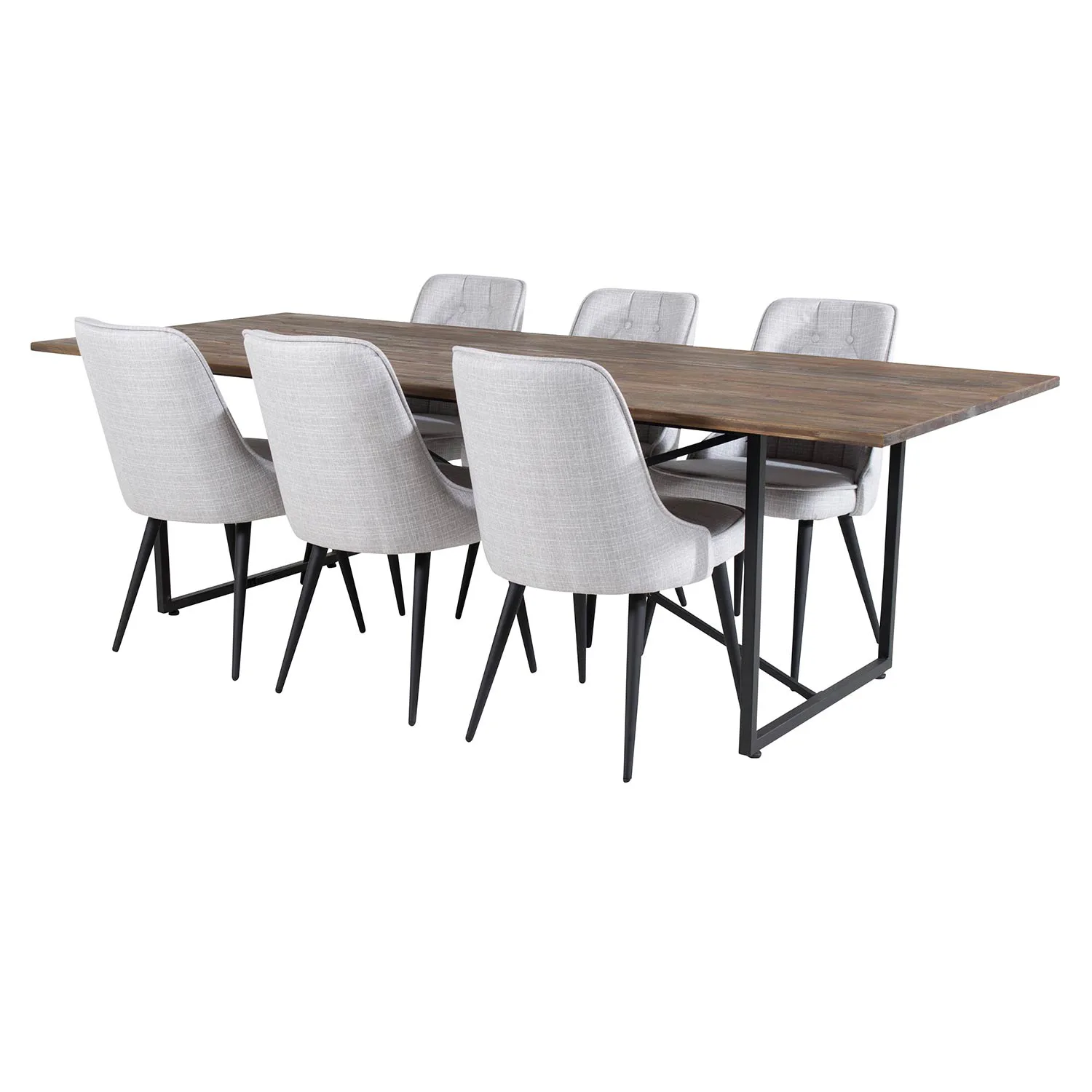 Teak/Ljusgrå