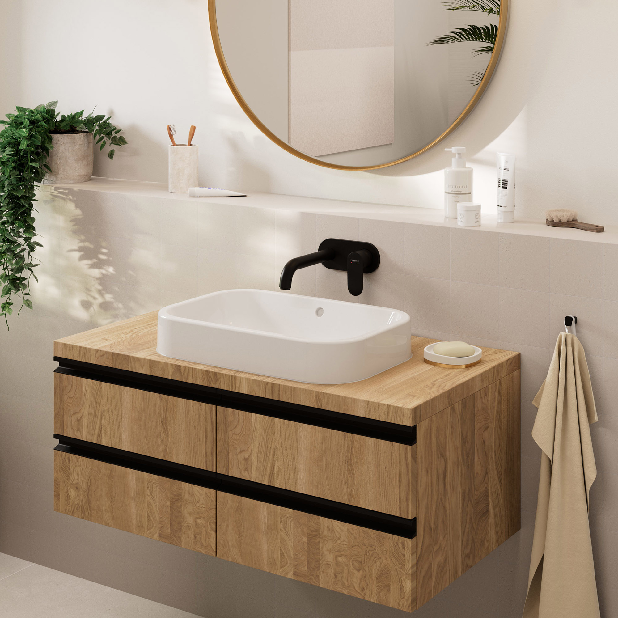 Tvättställsblandare Hansgrohe Vernis Blend för Inbyggnad
